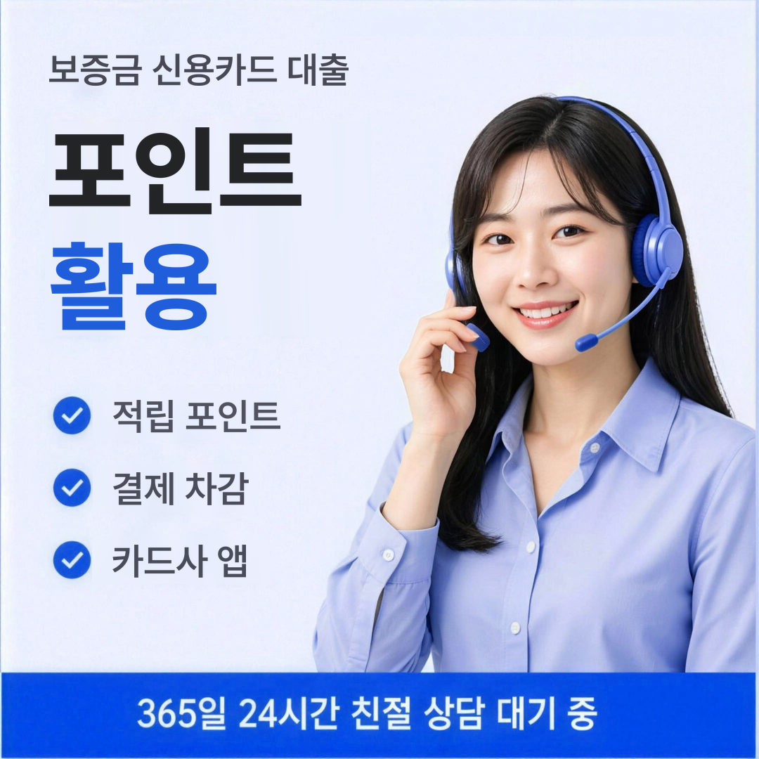 다음머니 보증금 신용카드 대출 포인트 활용 안내